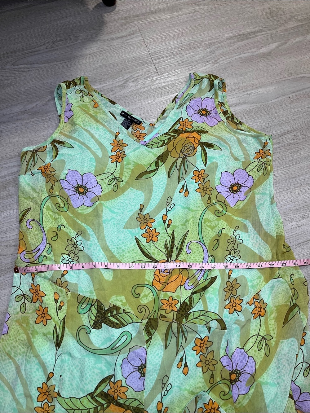 Mlle Gabrielle Green Floral Fairy Dress Size 22 - Picture 6 of 12
